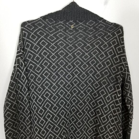 Sherpa Adventure Gear Women Dolga Cardigan Sz M Black Gray Merino Wool Blend - Picture 5 of 8